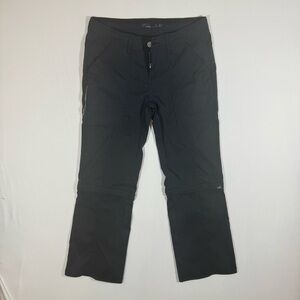 Prana Women Convertible Hiking Pants 4 Black Outdoor Travel Gorpcore Comfy Trail